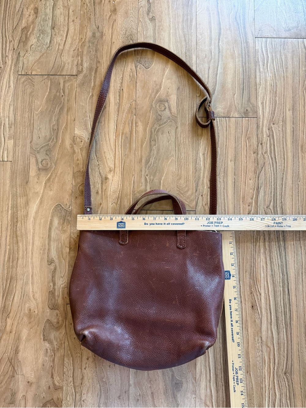 Vintage Portland leather goods crossbody tote bag purse - Picture 4 of 5